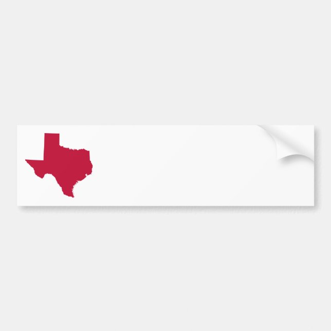 Autocollant De Voiture Texas en rouge (Devant)