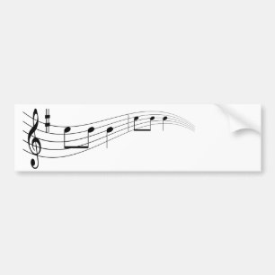 Autocollant De Voiture Texte de musique