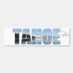 Autocollant De Voiture Texte du lac Tahoe