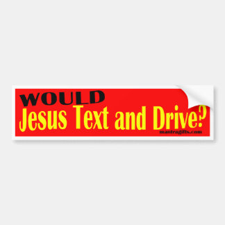 AUTOCOLLANT DE VOITURE TEXTE ET COMMANDE DE JÉSUS ? ADHÉSIF POUR