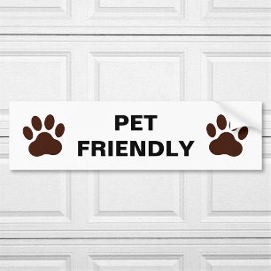 Autocollant De Voiture Texte personnalisé convivial pour les animaux