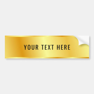 Autocollant De Voiture Texte personnalisé Votre logo ici Élégant Faux 