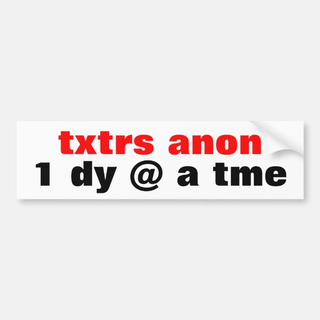 Autocollant De Voiture texteurs anonymes (Devant)