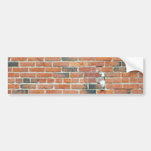 Autocollant De Voiture Texture rouge vintage de mur de briques