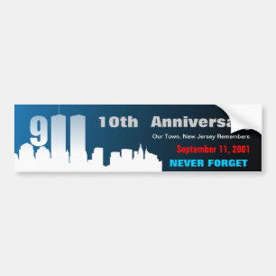 Autocollant De Voiture Th des 9/11 septembre 11 - adhésif pour pare-chocs