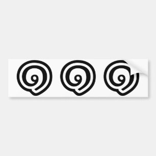 Autocollant De Voiture Thailande Numéro 1 / Un / ๑ (Nueng) Langue thaïe