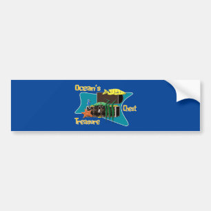 Autocollant De Voiture The ocean's treasure chest  bumper sticker