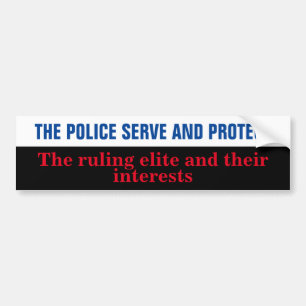 Autocollant De Voiture The police serve the ruling capitalist