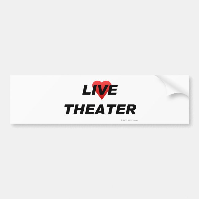 Autocollant De Voiture Théâtre d'amour (Devant)