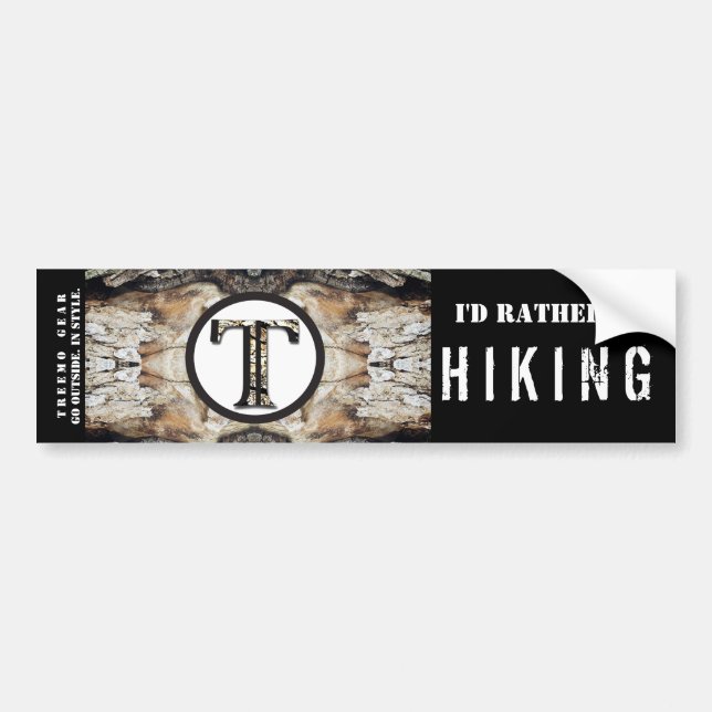 Autocollant De Voiture Thème personnalisé de l'arbre de forêt de l'Outdoo (Devant)