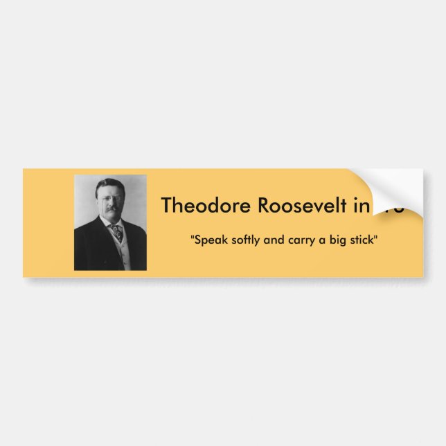 Autocollant De Voiture Theodore Roosevelt pour le président (Devant)