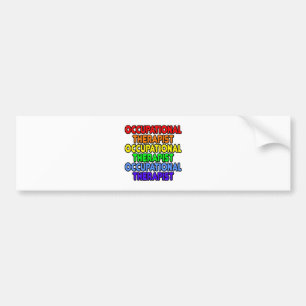Autocollant De Voiture Thérapeute arc-en-ciel