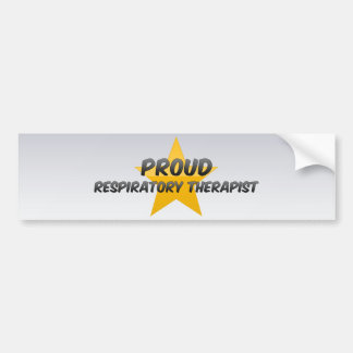 Autocollant De Voiture Thérapeute respiratoire fier