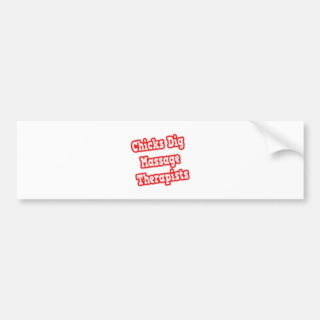 Autocollant De Voiture Thérapeutes de massage de plongée poussins (Devant)