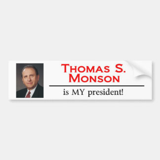 Autocollant De Voiture Thomas S. Monson est MON président !
