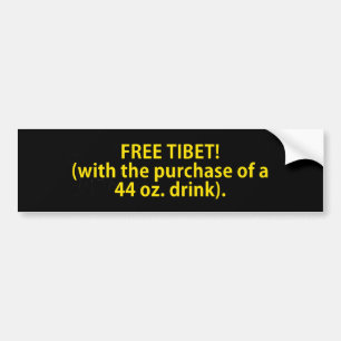 Autocollant De Voiture Tibet libre