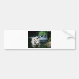 Autocollant De Voiture Tigre blanc