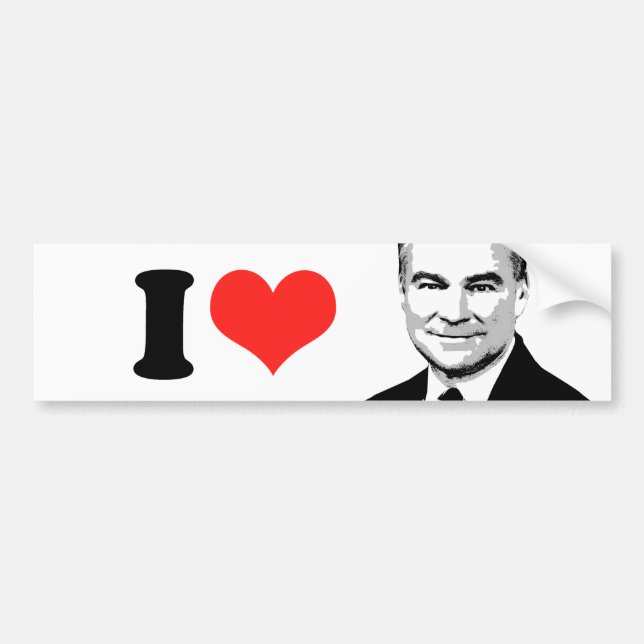 Autocollant De Voiture Tim Kaine 2016 (Devant)