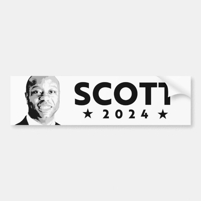 AUTOCOLLANT DE VOITURE TIM SCOTT 2024 BUMPER STICKER (Devant)