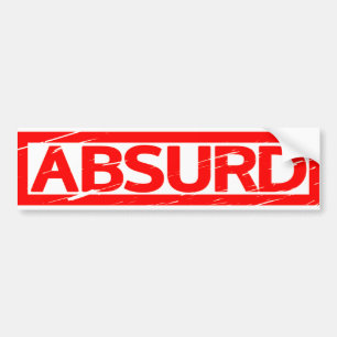 Autocollant De Voiture Timbre Absurde