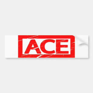 Autocollant De Voiture Timbre Ace