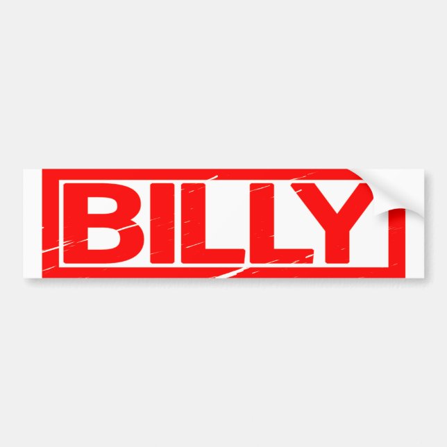 Autocollant De Voiture Timbre de Billy (Devant)