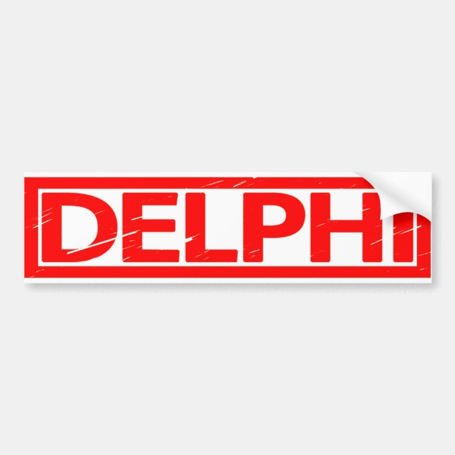 Autocollant De Voiture Timbre de Delphes (Devant)