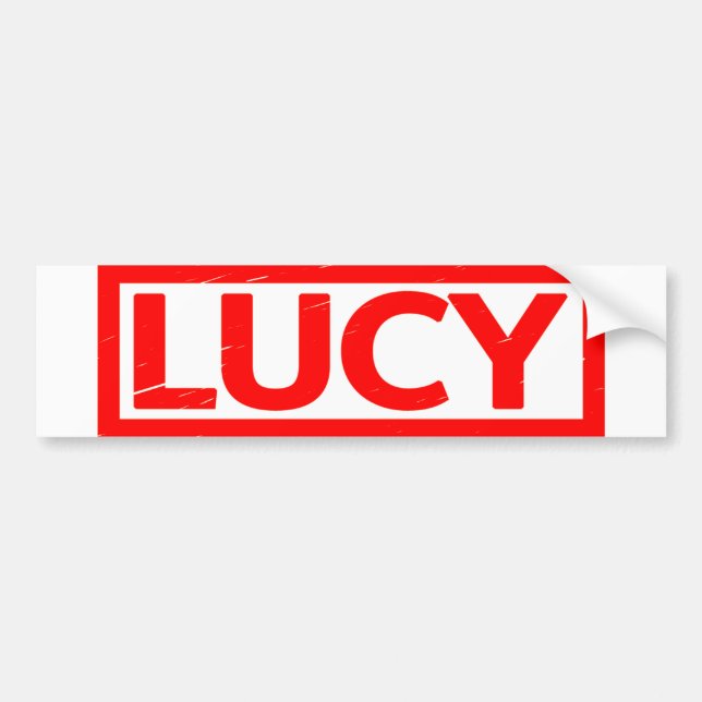 Autocollant De Voiture Timbre de Lucy (Devant)