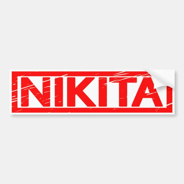 Autocollant De Voiture Timbre de Nikita (Devant)