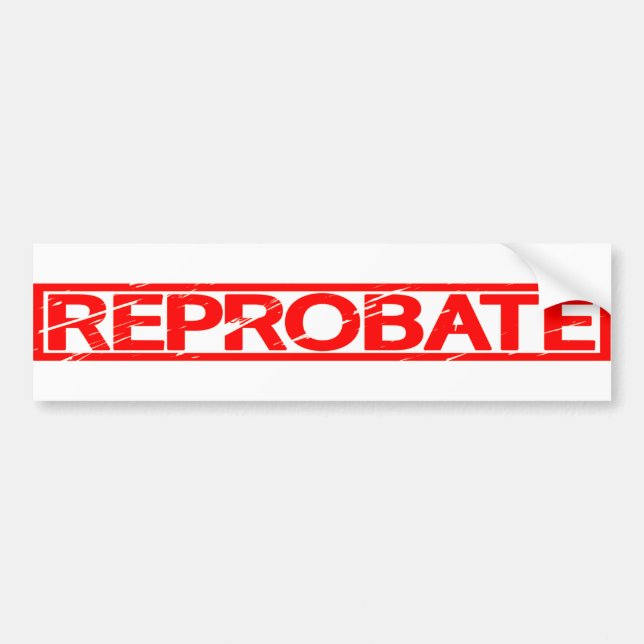 Autocollant De Voiture Timbre de réprobation (Devant)