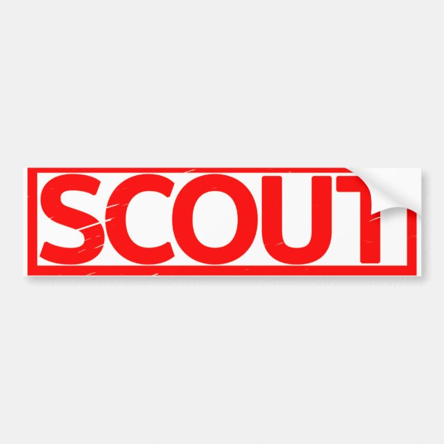 Autocollant De Voiture Timbre de scout (Devant)