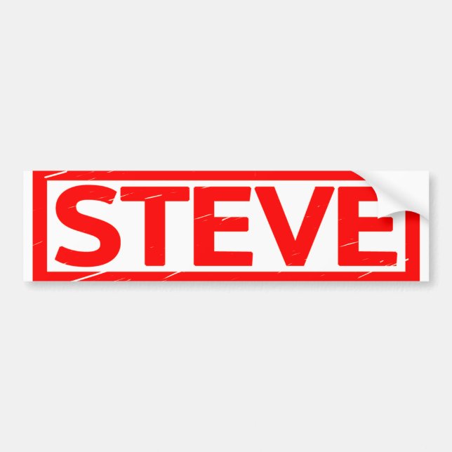 Autocollant De Voiture Timbre de Steve (Devant)
