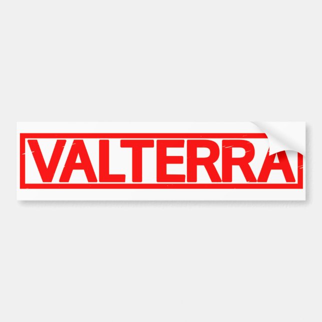 Autocollant De Voiture Timbre de Valterra (Devant)