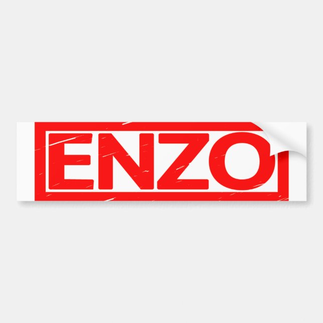 Autocollant De Voiture Timbre d'Enzo (Devant)