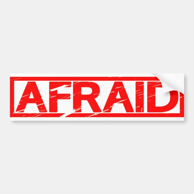 Autocollant De Voiture Timbre effrayant (Devant)
