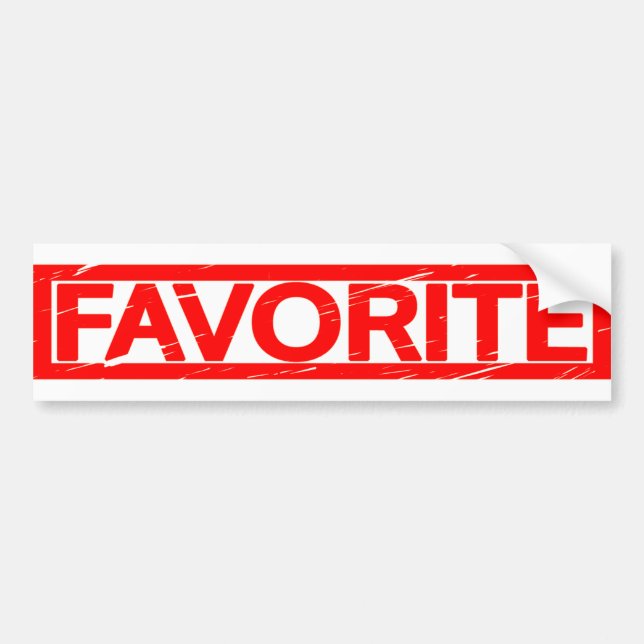 Autocollant De Voiture Timbre favori (Devant)