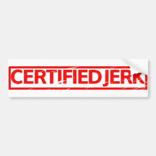 Autocollant De Voiture Timbre Jerk certifié