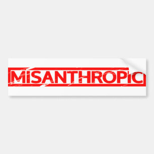 Autocollant De Voiture Timbre Misanthropique