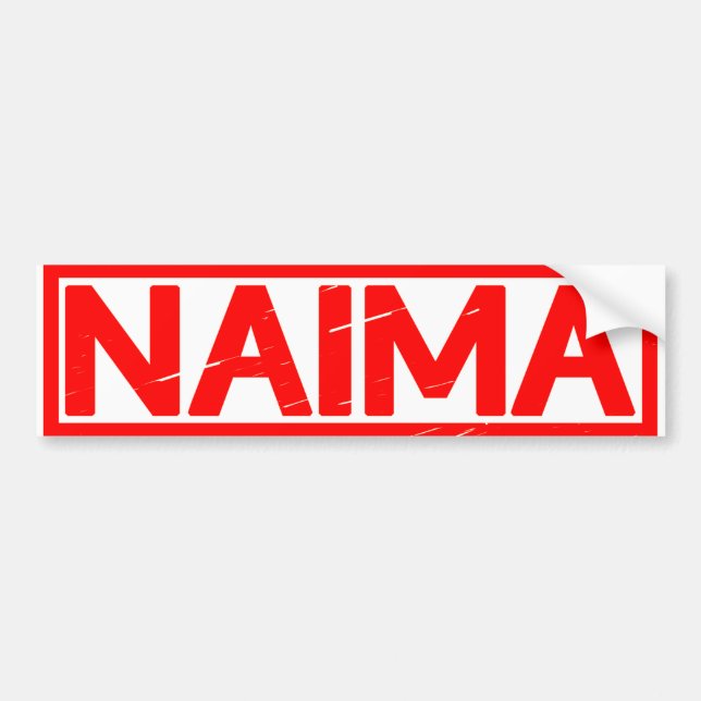 Autocollant De Voiture Timbre Naima (Devant)