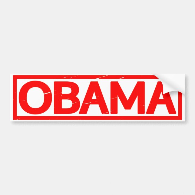 Autocollant De Voiture Timbre Obama (Devant)