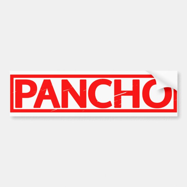 Autocollant De Voiture Timbre Pancho (Devant)