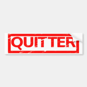 Autocollant De Voiture Timbre Quitter