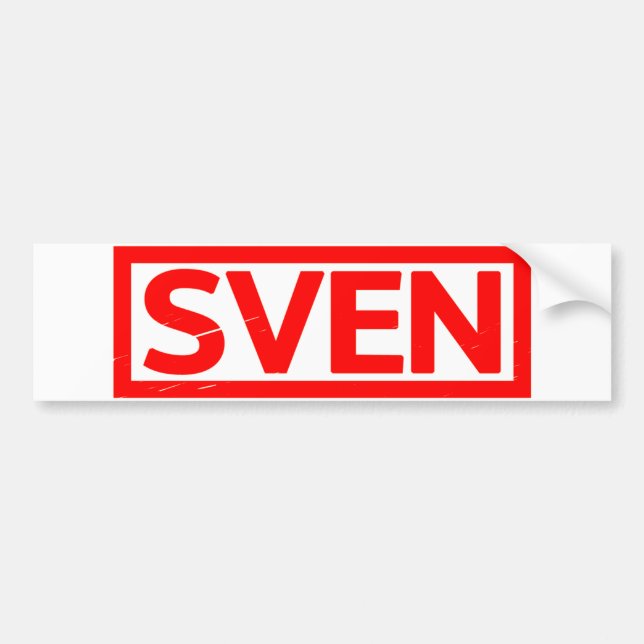 Autocollant De Voiture Timbre Sven (Devant)