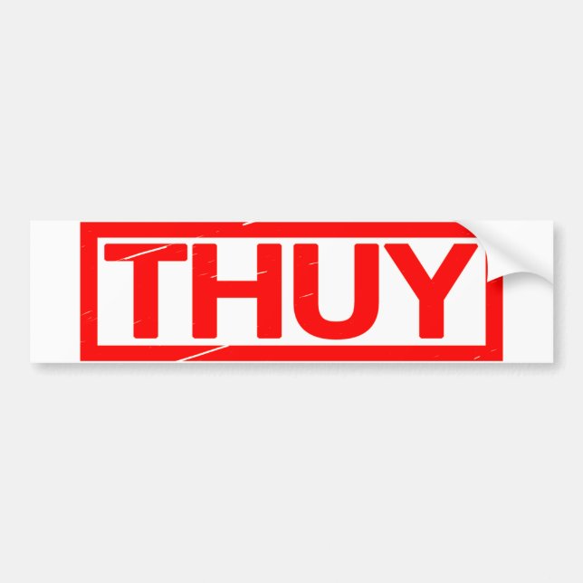 Autocollant De Voiture Timbre Thuy (Devant)