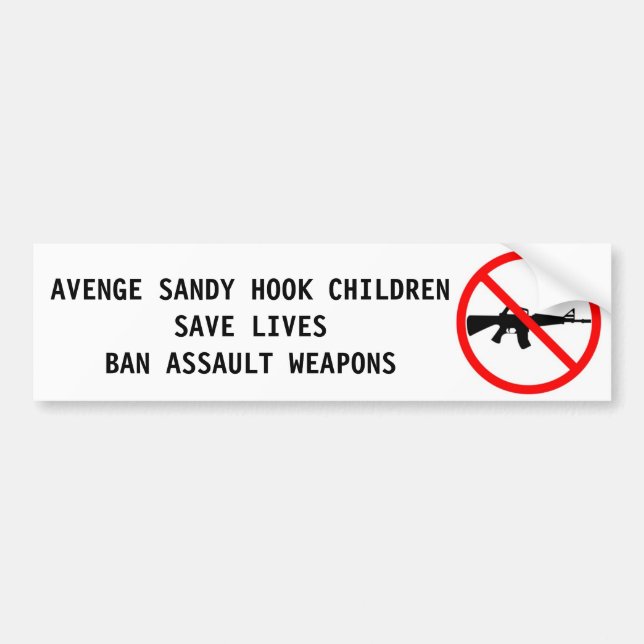 Autocollant De Voiture Tir d'arme d'assaut de crochet de Sandy nombreux (Devant)