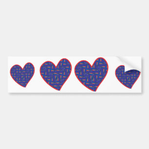 Autocollant De Voiture Tir-Star-Heart
