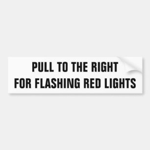 Autocollant De Voiture Tirez vers la droite pour les lumières rouges