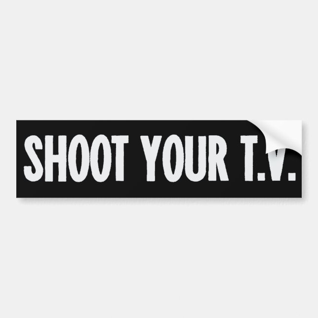 Autocollant De Voiture Tirez votre adhésif pour pare-chocs de TV (Devant)