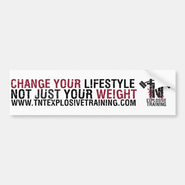 AUTOCOLLANT DE VOITURE TNT BUMPERSTICKER (Devant)