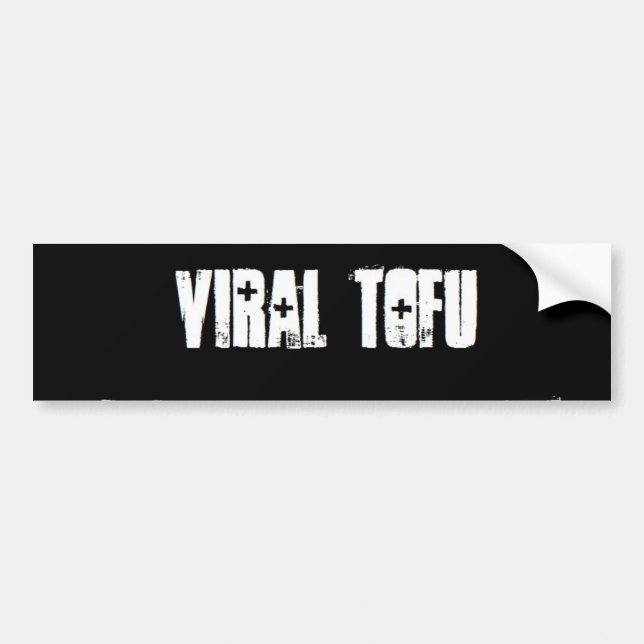 Autocollant De Voiture Tofu viral (Devant)